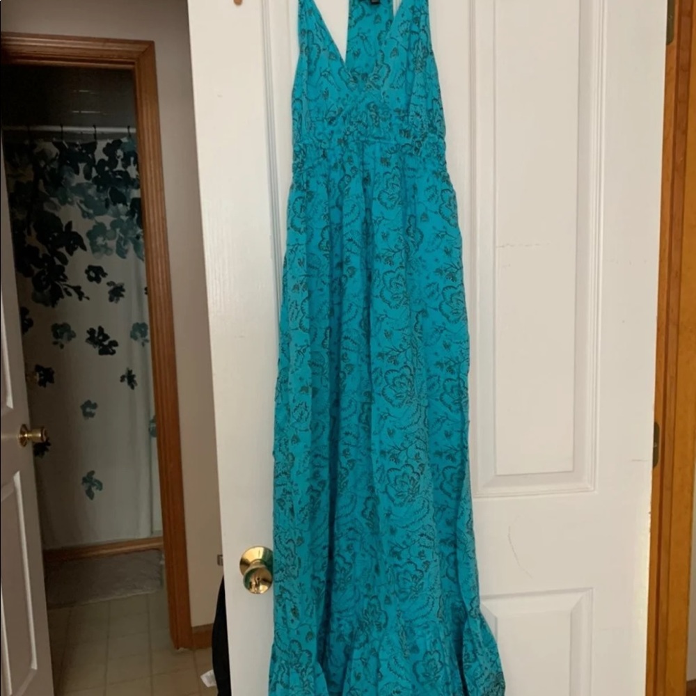 Aqua Maxi Dress